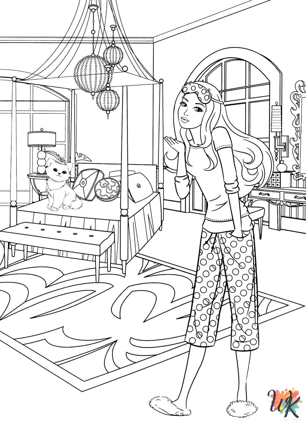 printable Barbie coloring pages