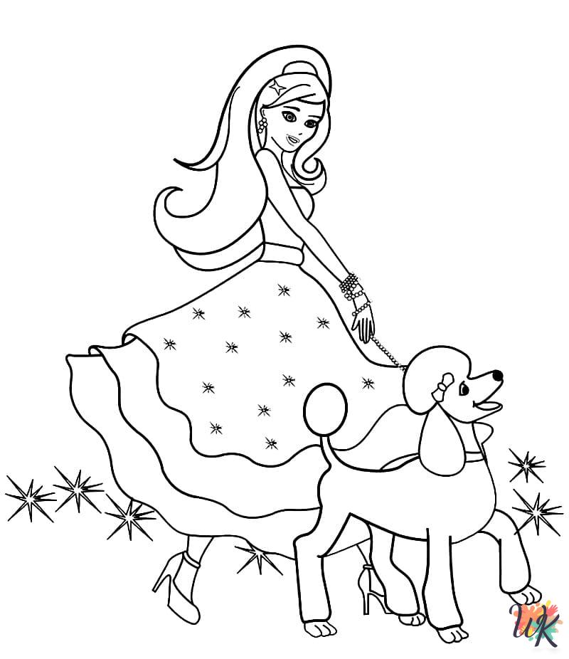 grinch cute Barbie coloring pages 1