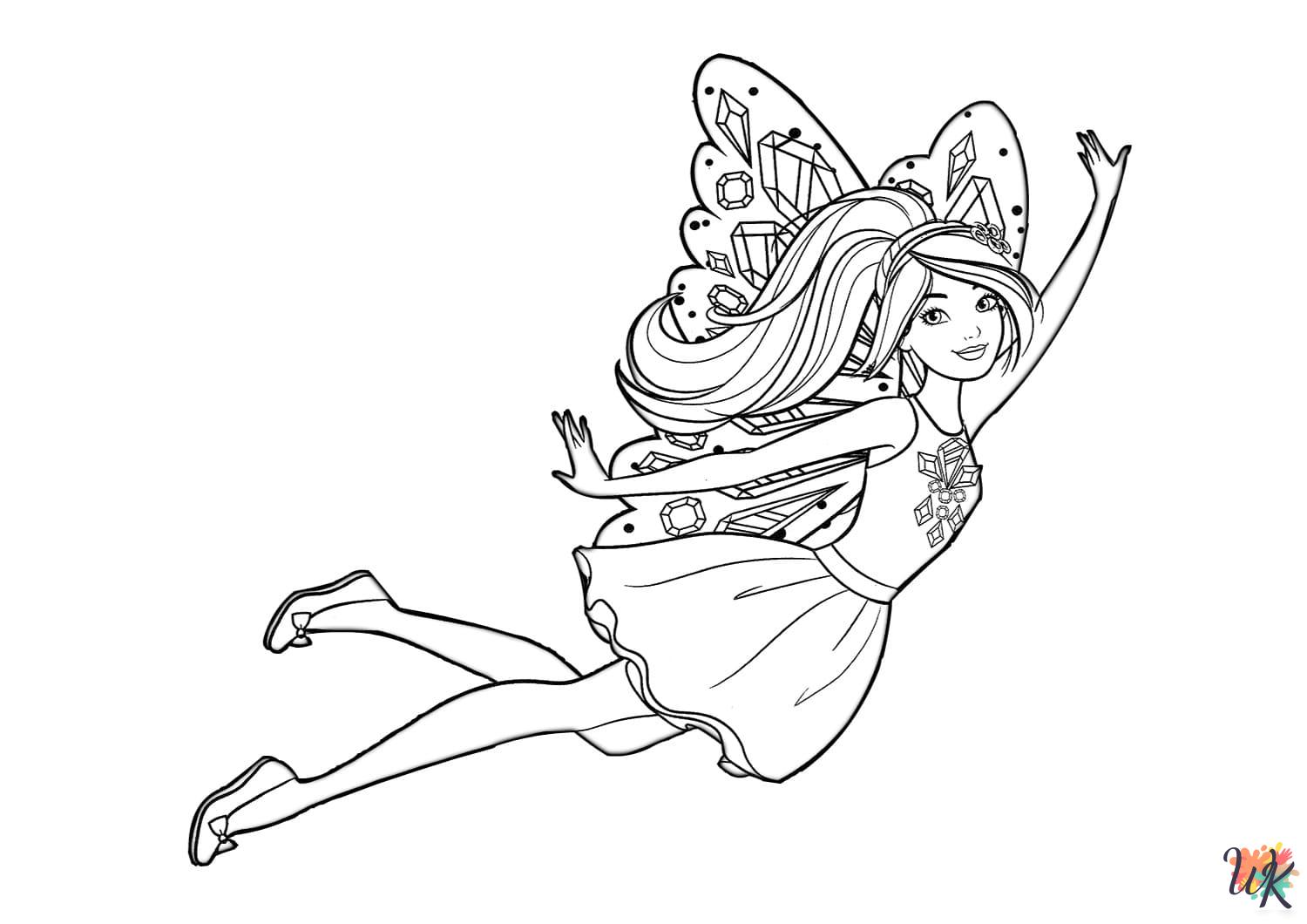 Barbie printable coloring pages