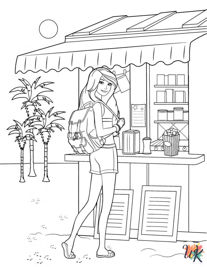 Barbie printable coloring pages 1