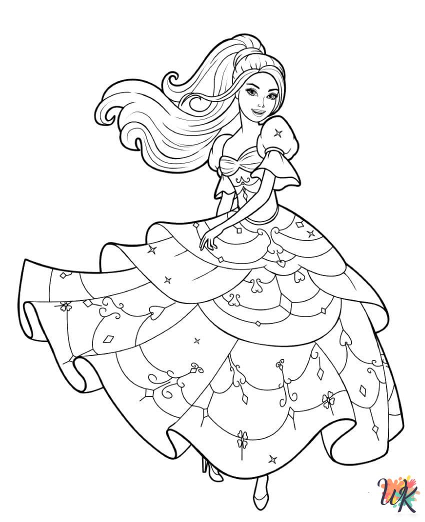 Barbie coloring pages free printable