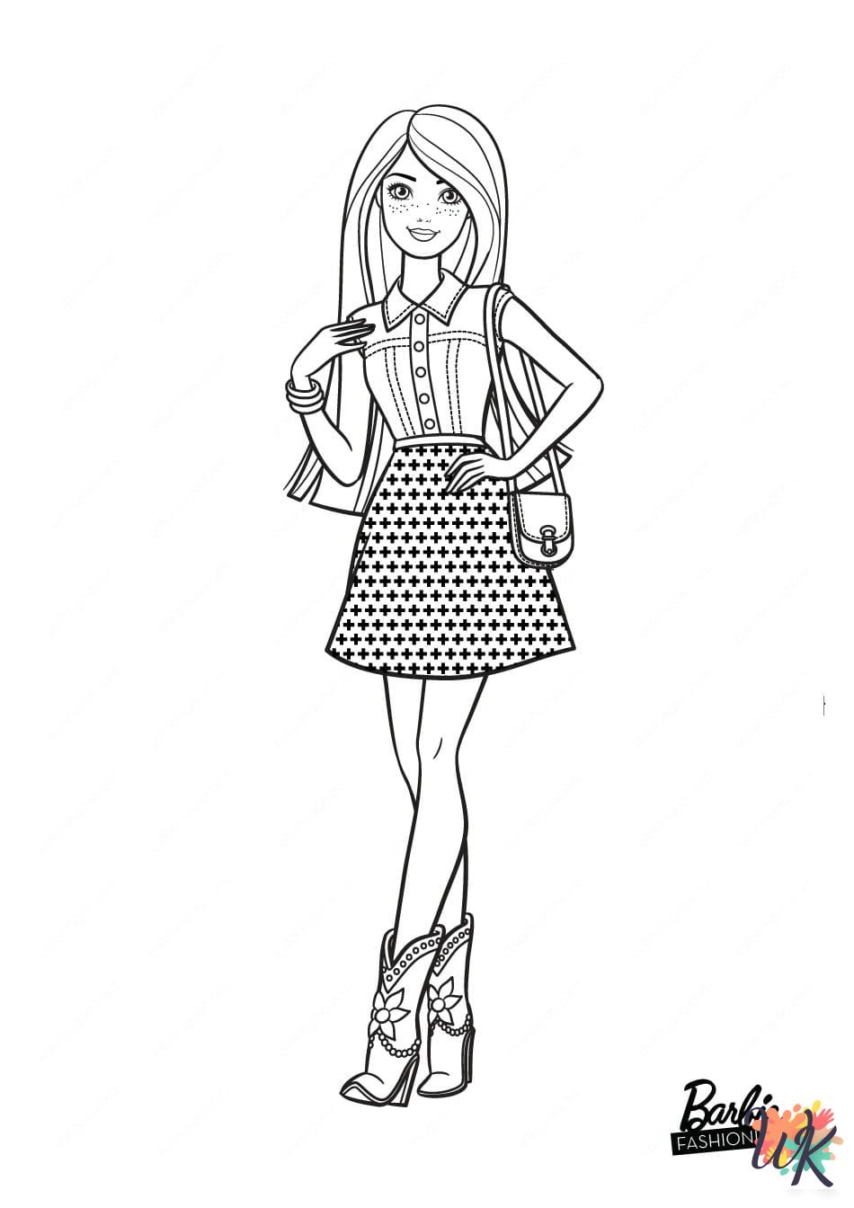 Barbie coloring pages for adults pdf