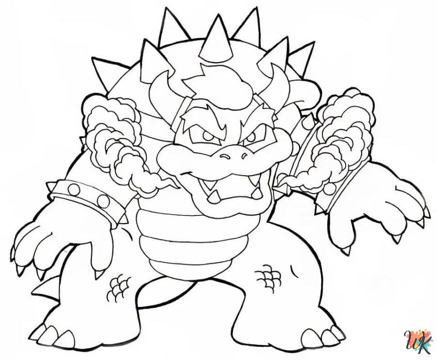coloring pages printable Bowser