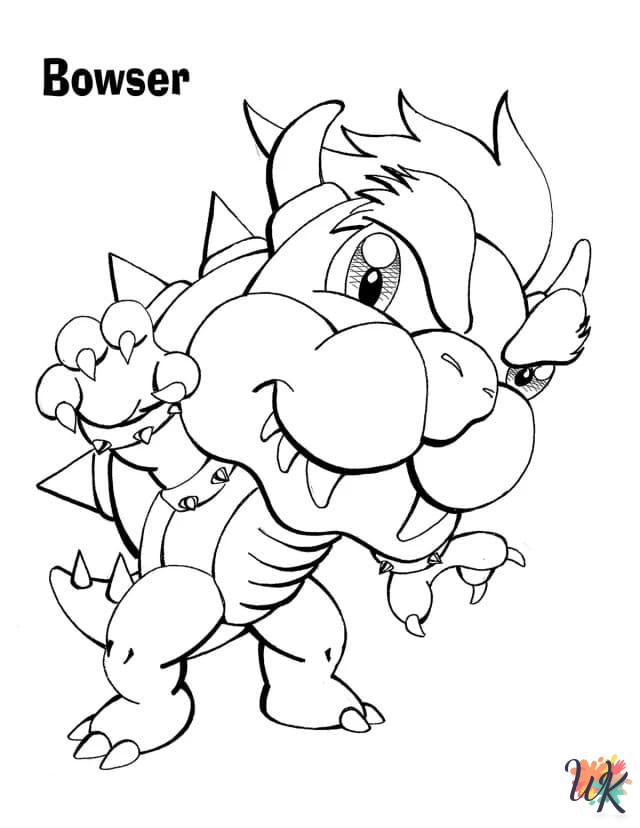 coloring pages Bowser