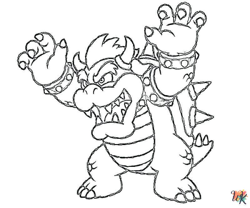free adult Bowser coloring pages