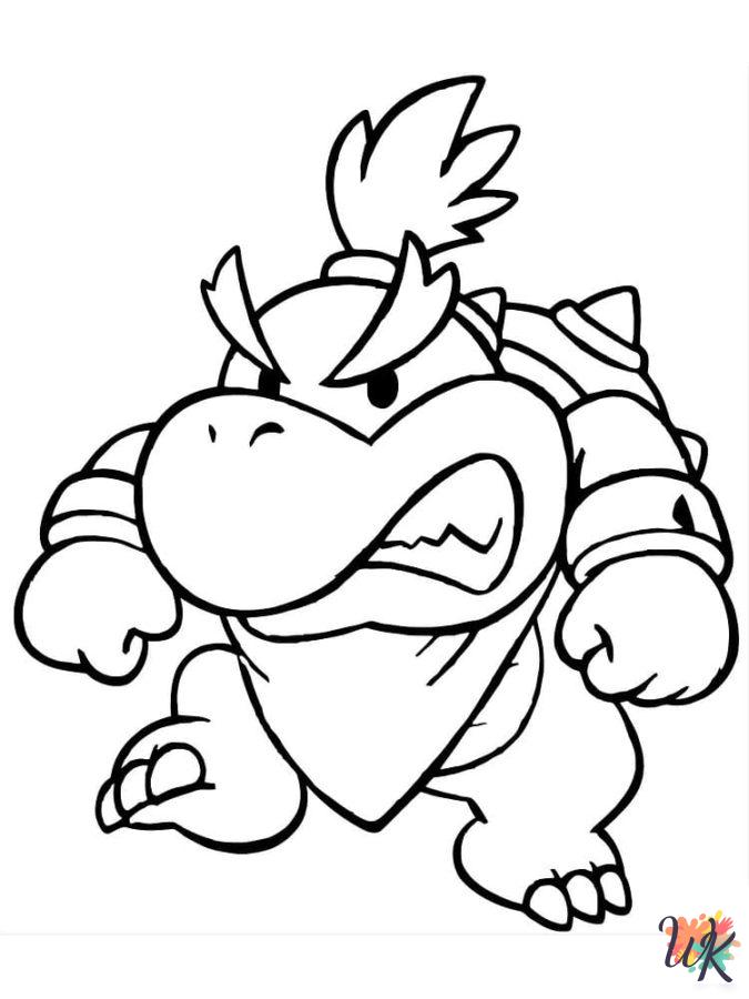 printable Bowser coloring pages for adults