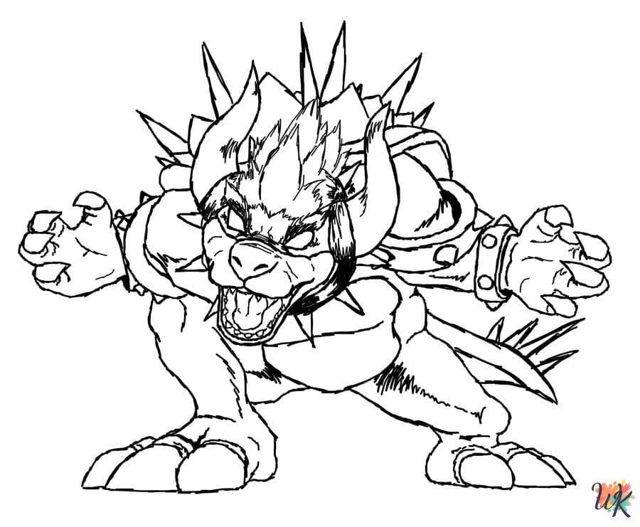 coloring Bowser pages