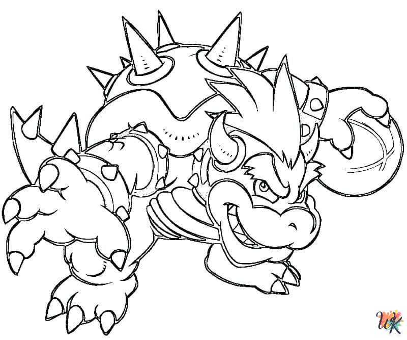 Bowser ornament coloring pages