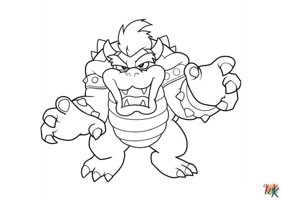 Bowser coloring pages for adults 2