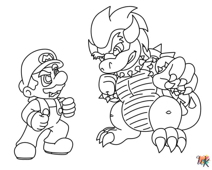 free Bowser coloring pages printable