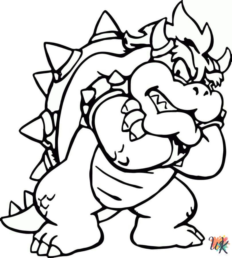Bowser coloring pages free