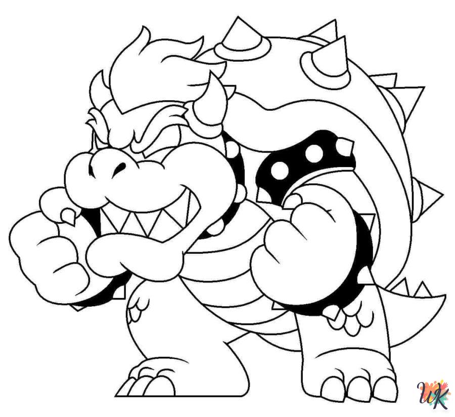 cute coloring pages Bowser