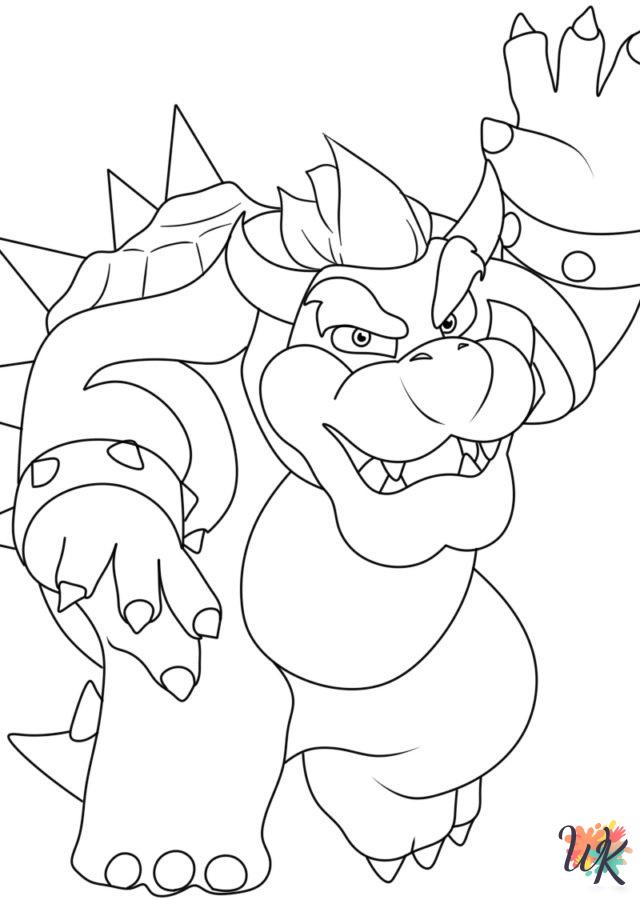 free printable coloring pages Bowser