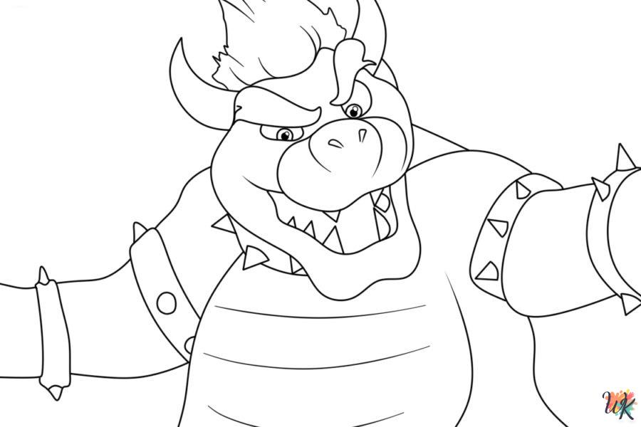 Bowser coloring pages for adults
