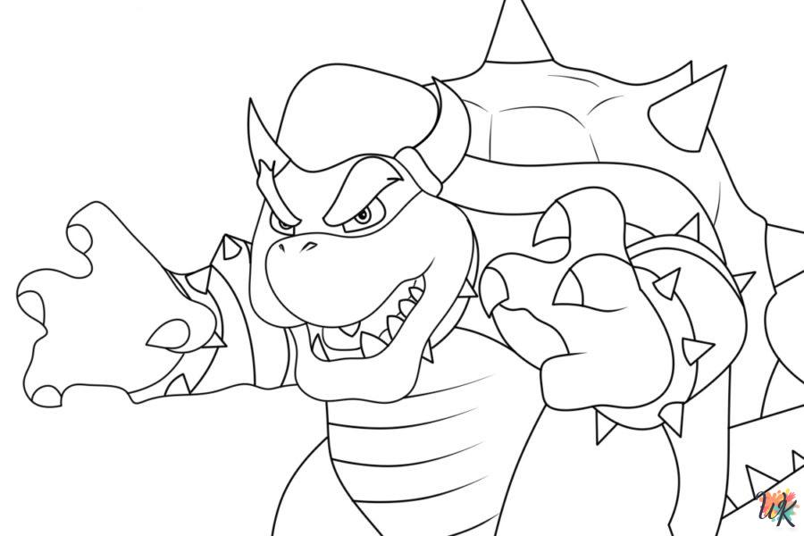 Bowser coloring pages for adults