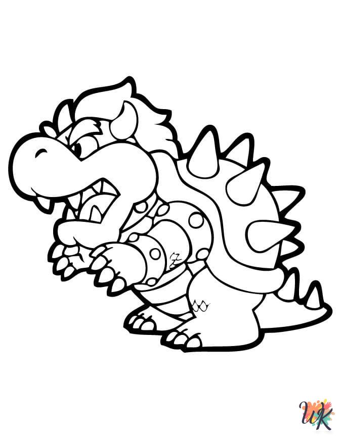 free Bowser coloring pages for adults