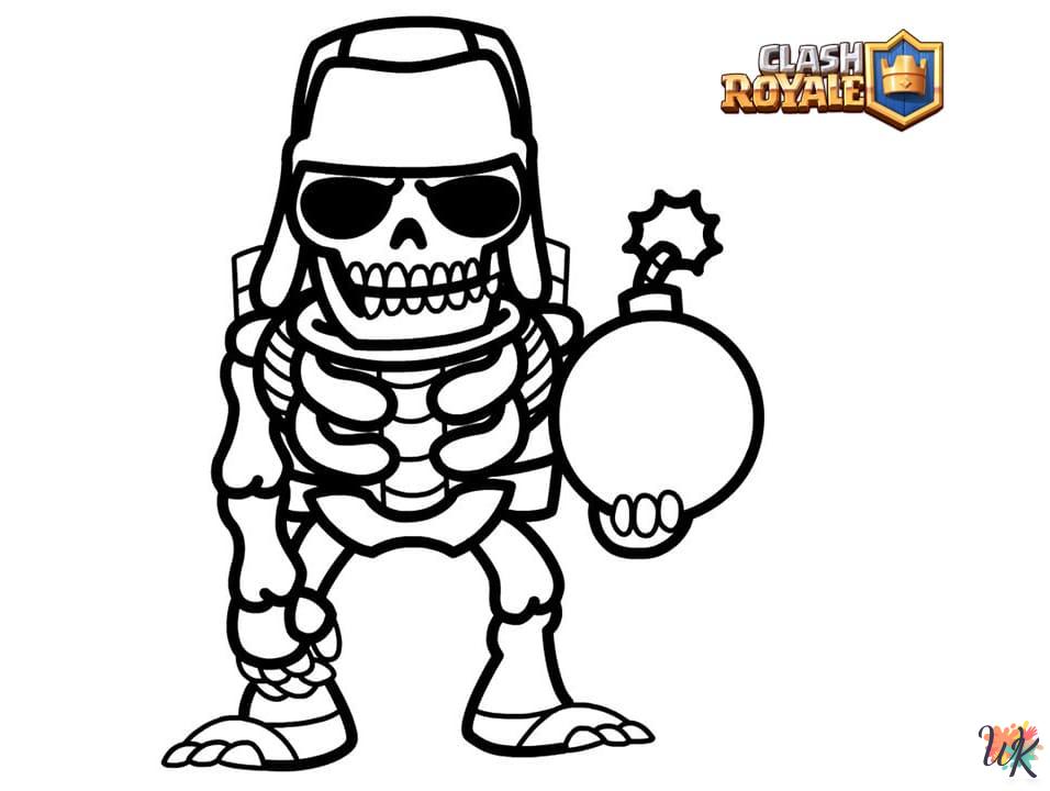 merry Clash Royale coloring pages