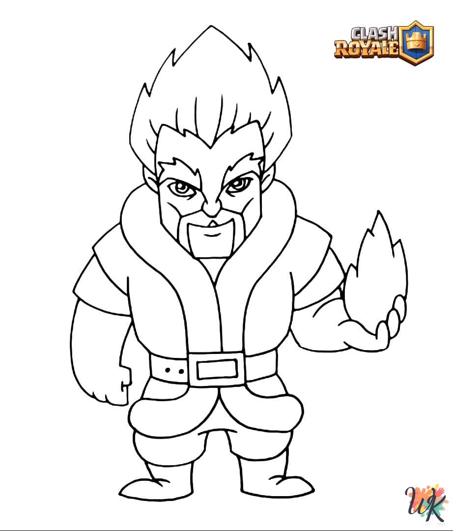 hard Clash Royale coloring pages