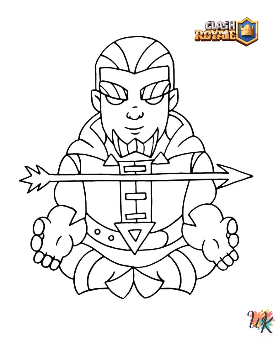 free Clash Royale coloring pages printable