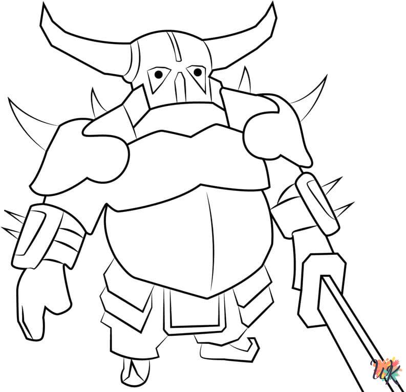 Clash Royale coloring pages for adults pdf