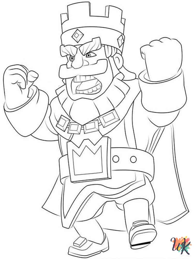 easy Clash Royale coloring pages