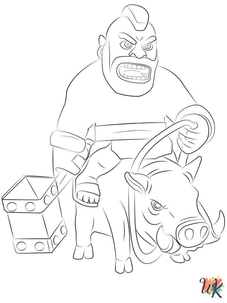 coloring pages for kids Clash Royale