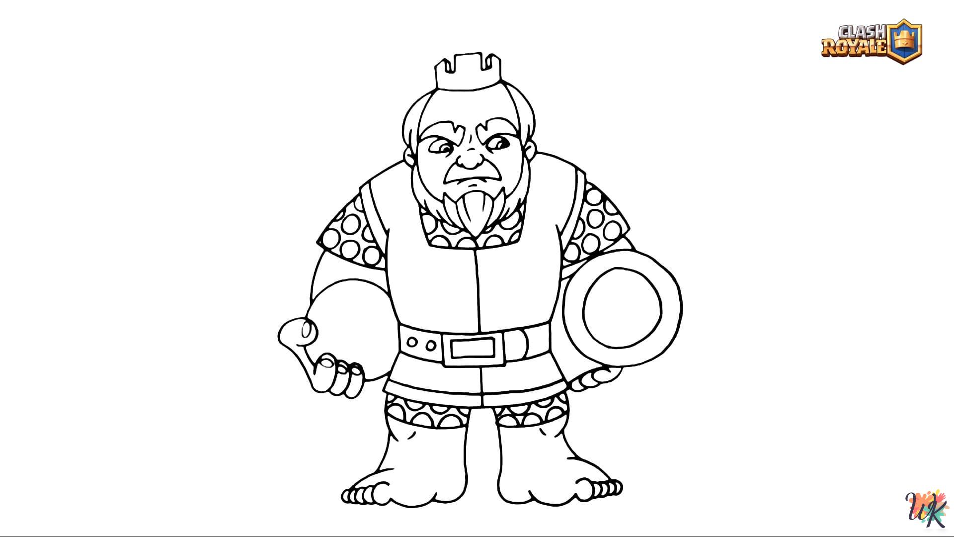 free Clash Royale tree coloring pages