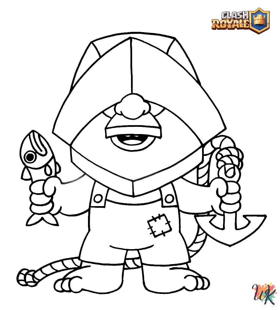 coloring pages printable Clash Royale