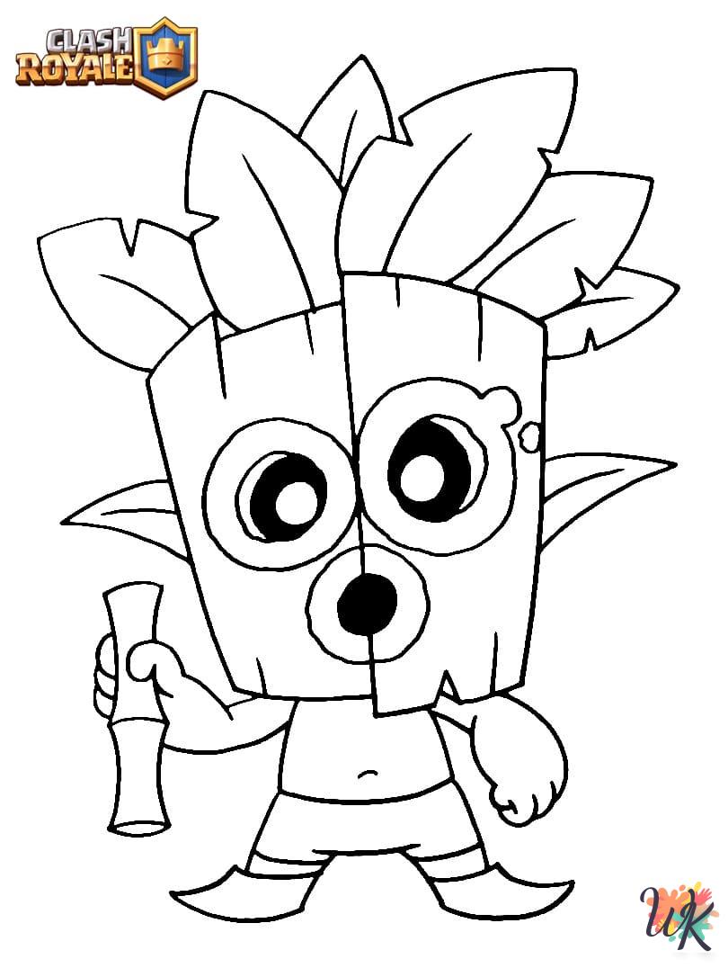 adult coloring pages Clash Royale
