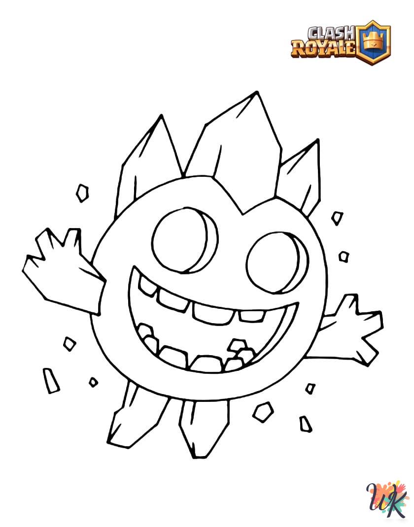 Clash Royale coloring pages easy