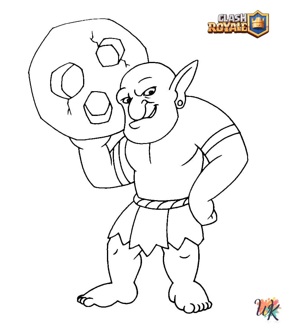 free Clash Royale coloring pages printable