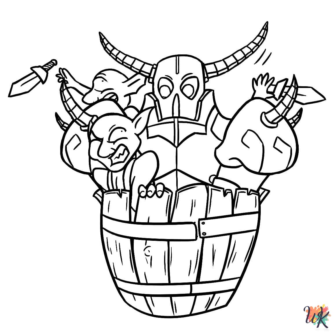 free printable Clash Royale coloring pages