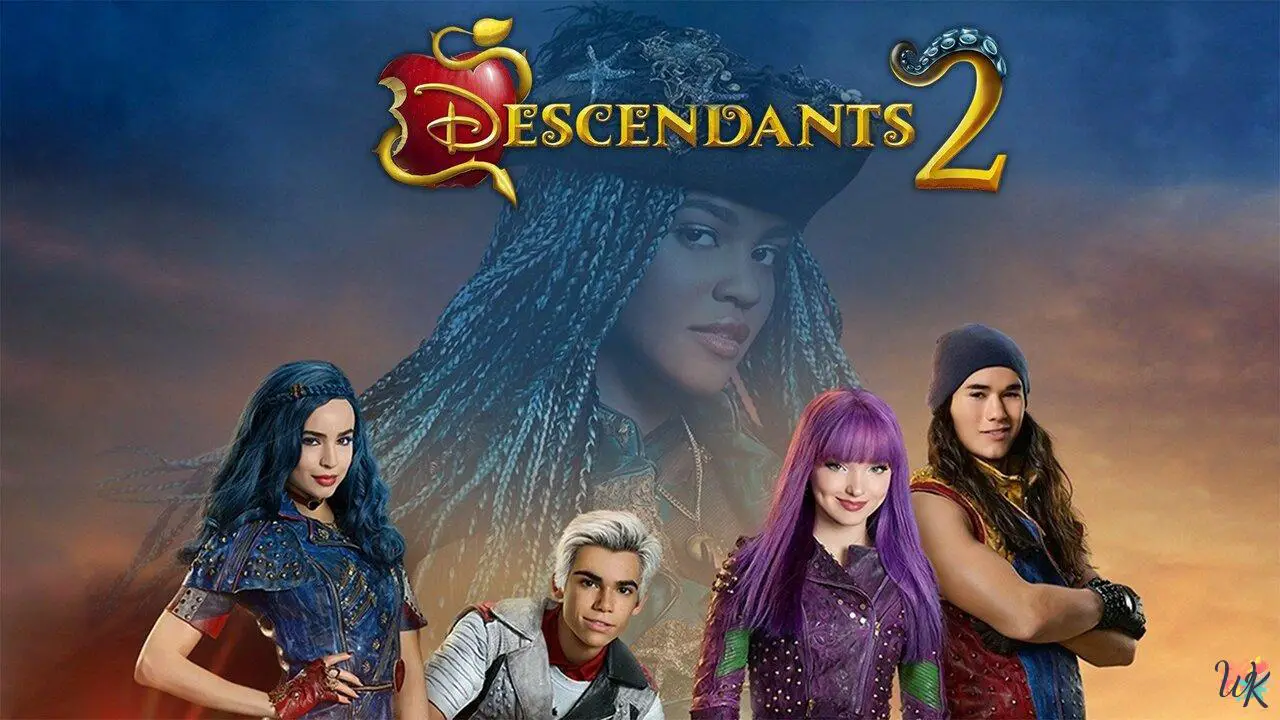 Descendants 2 coloring pages 1 Descendants 2 coloring pages