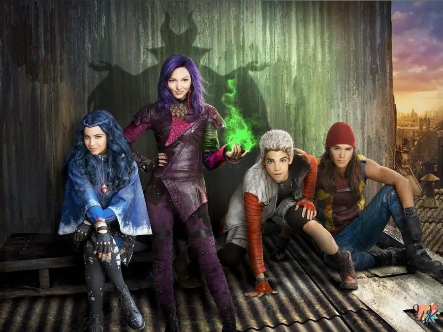 Descendants coloring pages 1 Descendants coloring pages