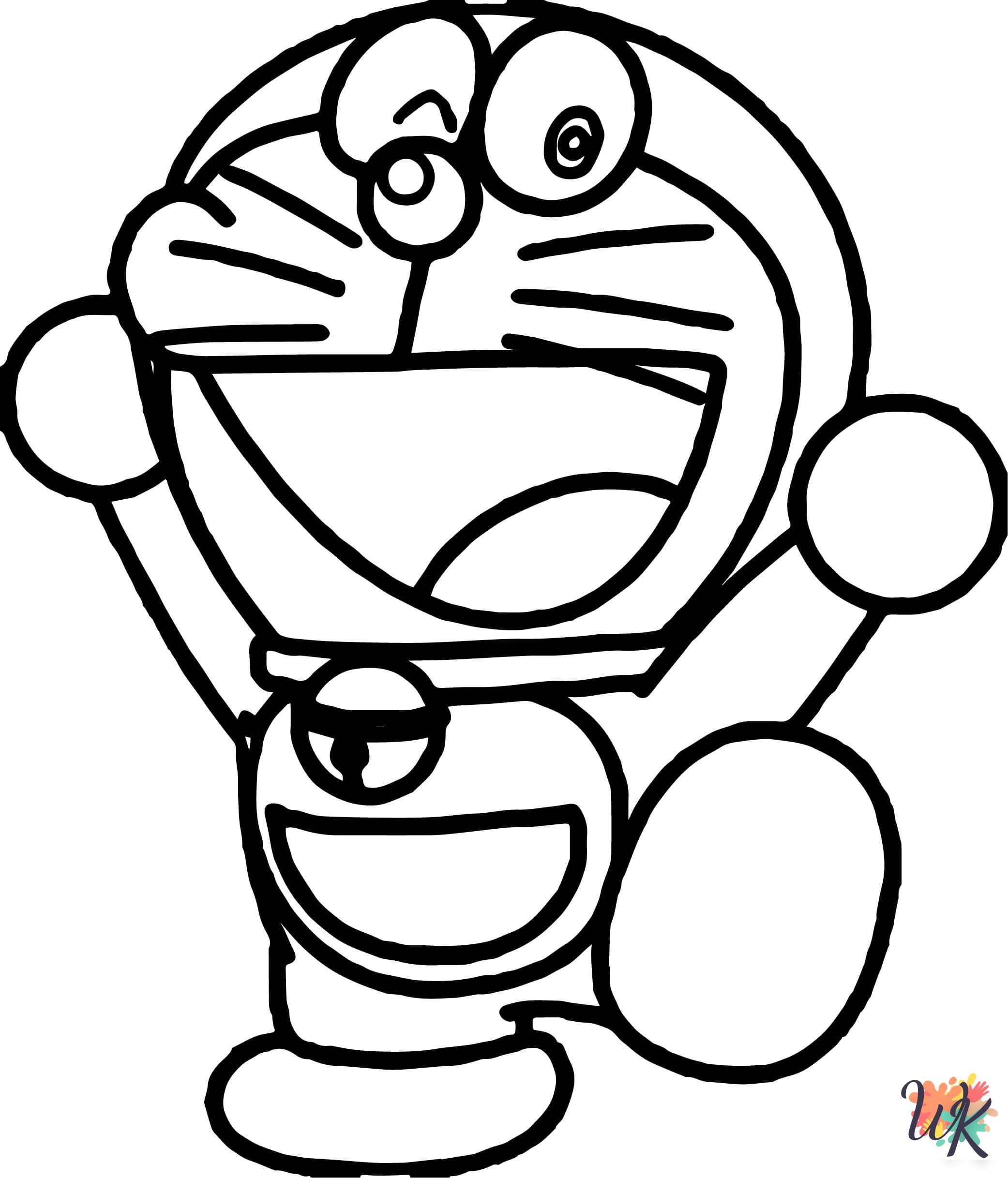 Doraemon coloring pages free printable 1