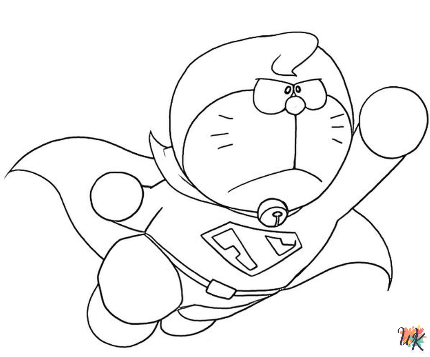 free printable Doraemon coloring pages for adults