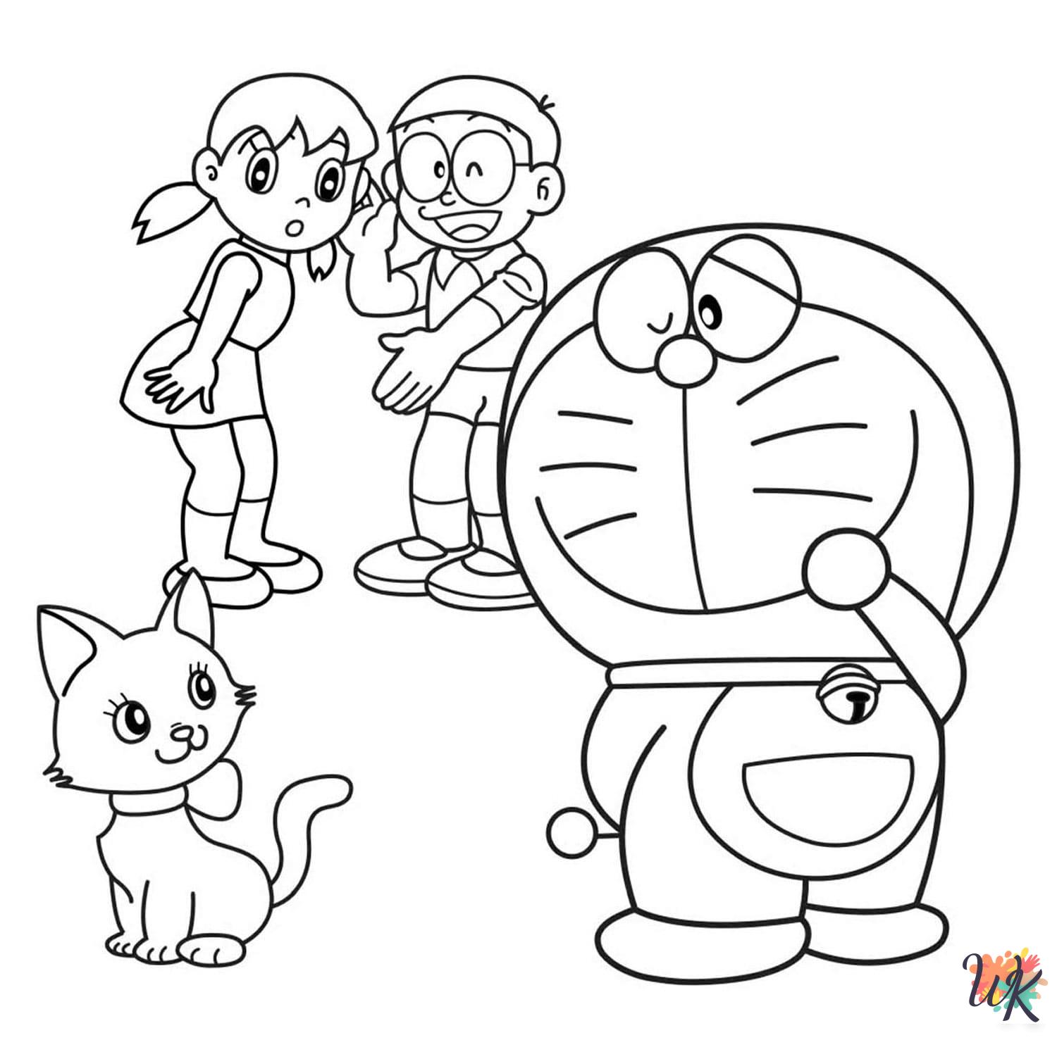 free printable Doraemon coloring pages 1