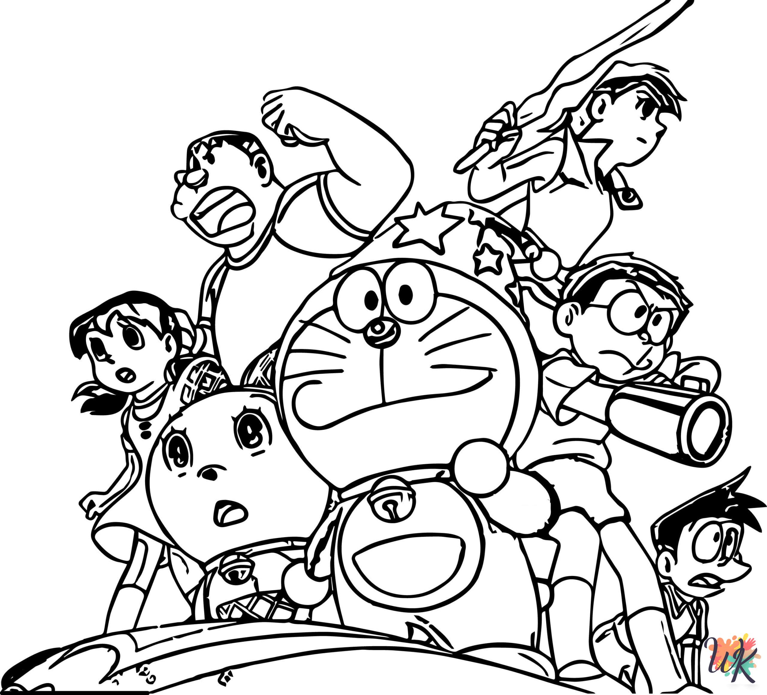 cute Doraemon coloring pages