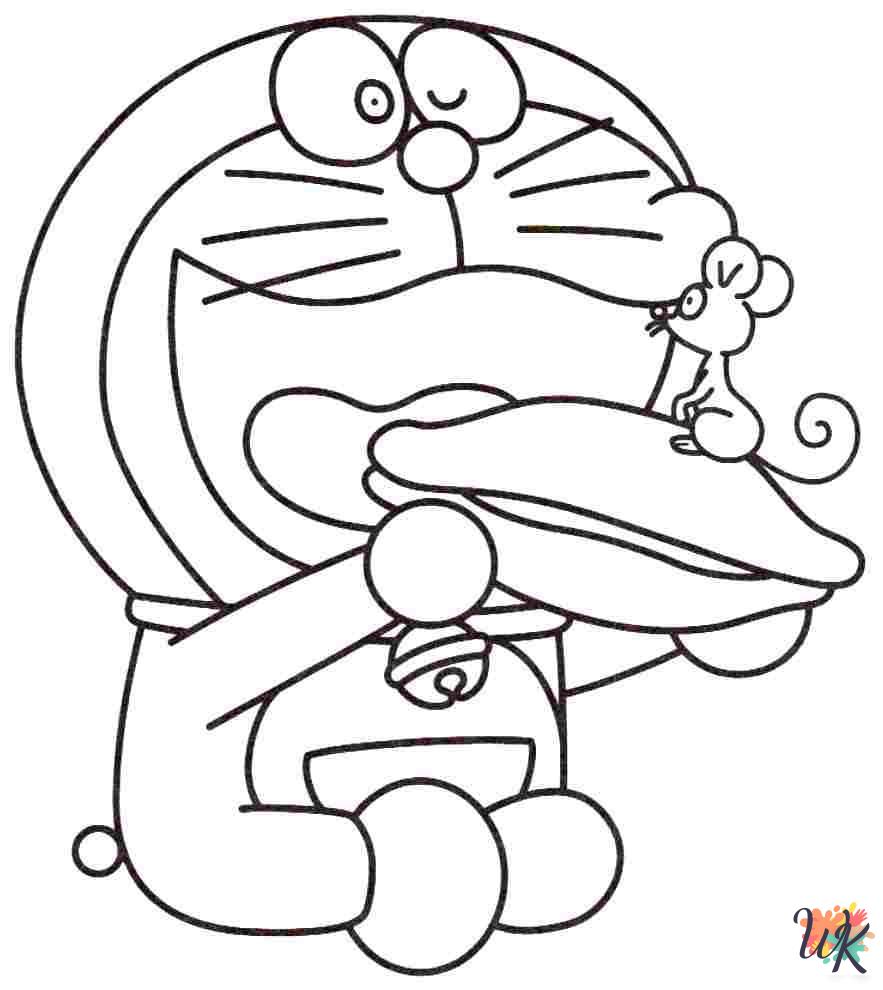 grinch cute Doraemon coloring pages