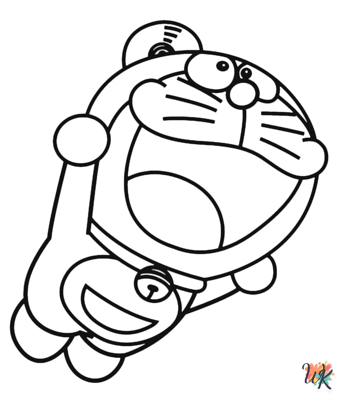 free adult Doraemon coloring pages