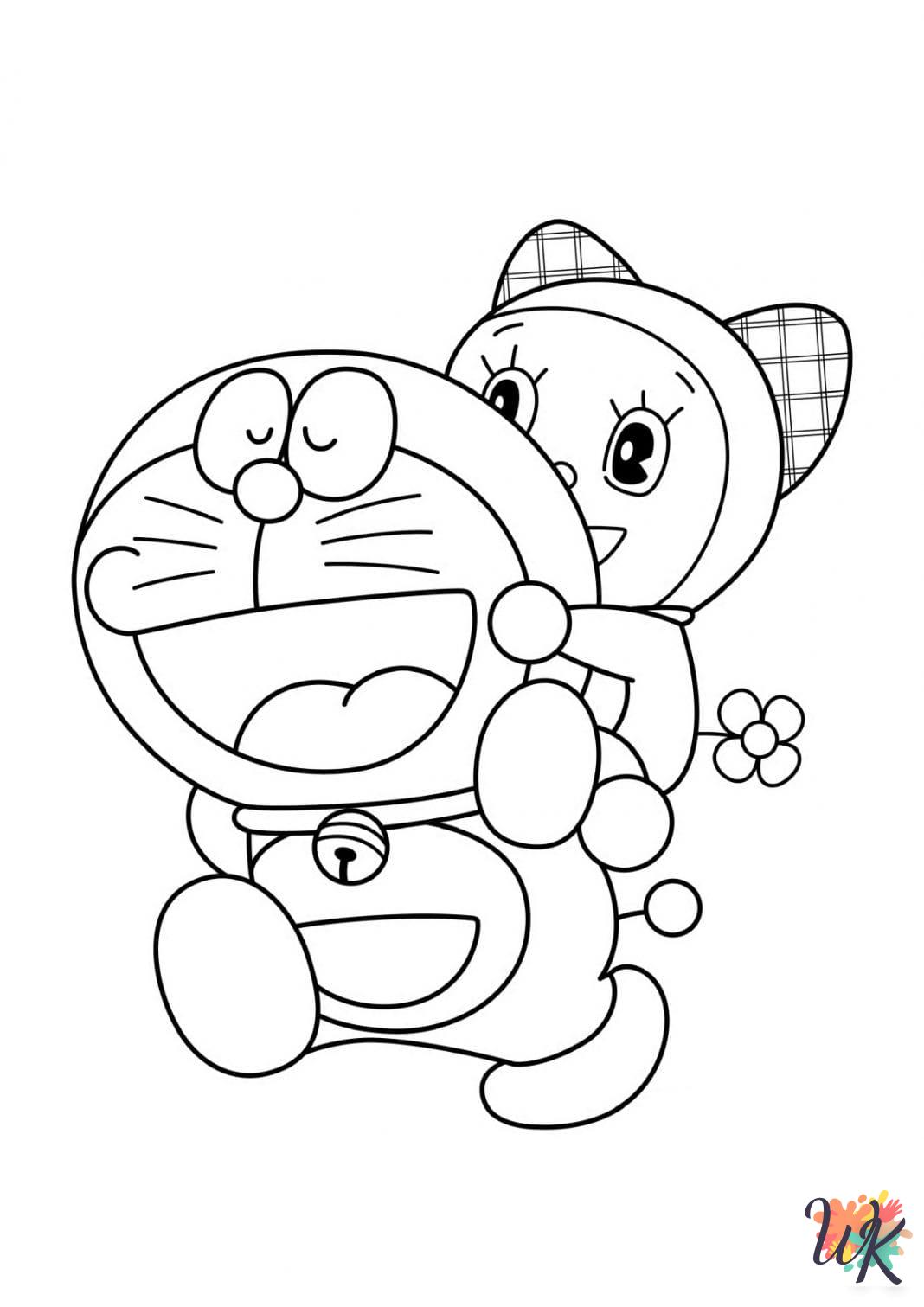 free printable coloring pages Doraemon 2