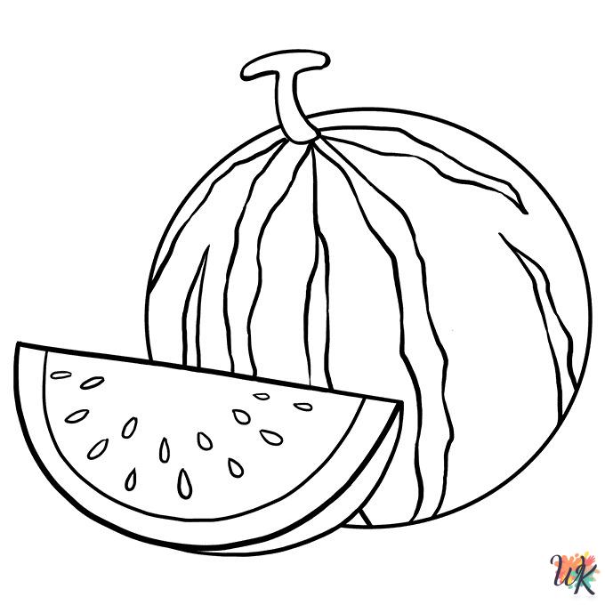 free Fruit coloring pages printable