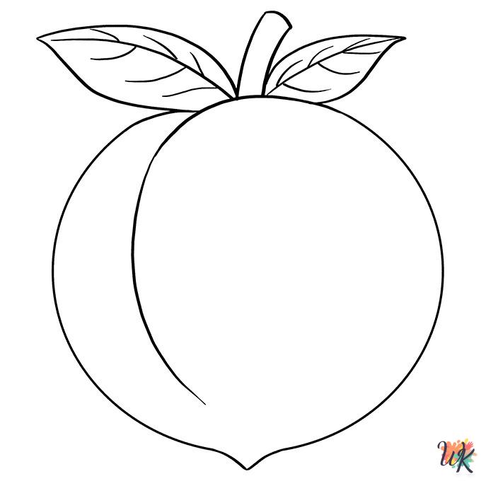 free printable Fruit coloring pages