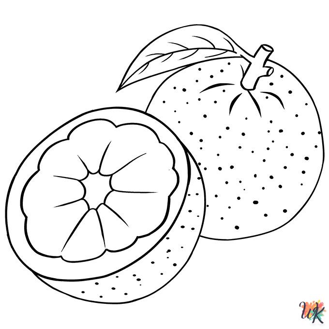 Fruit coloring pages printable free