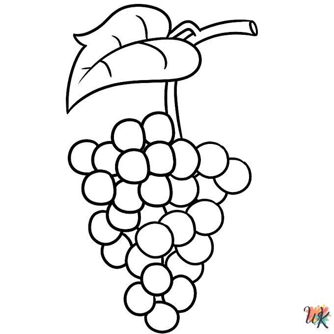 printable Fruit coloring pages