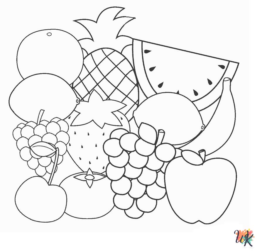merry Fruit coloring pages