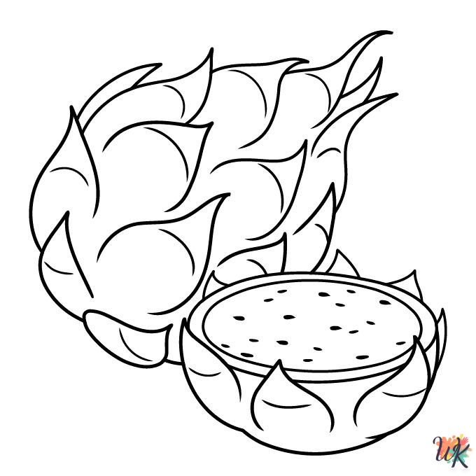 free Fruit printable coloring pages