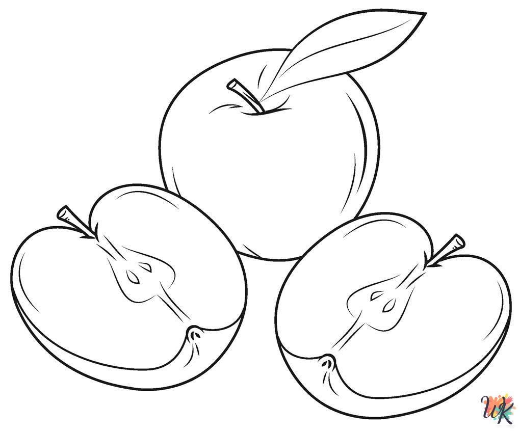 free adult Fruit coloring pages
