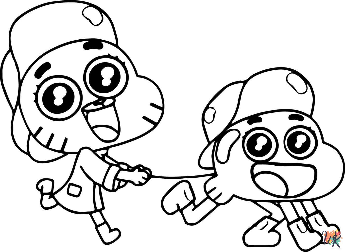 Gumball printable coloring pages 1