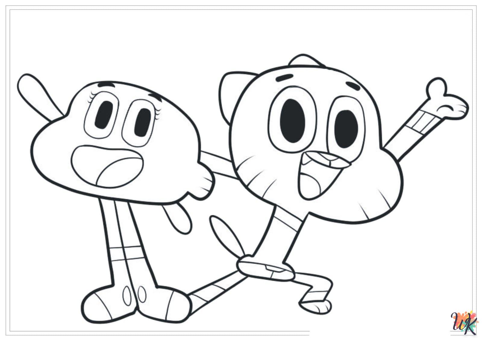 free Gumball coloring pages